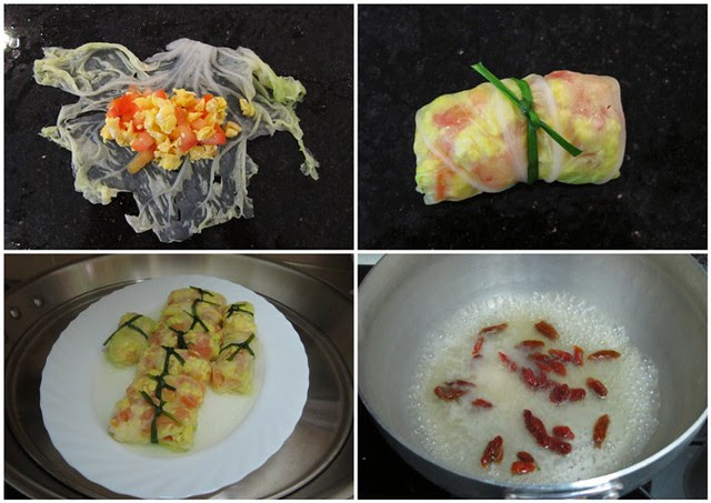Stuffed Tomato and Eggs Cabbage rolls_2