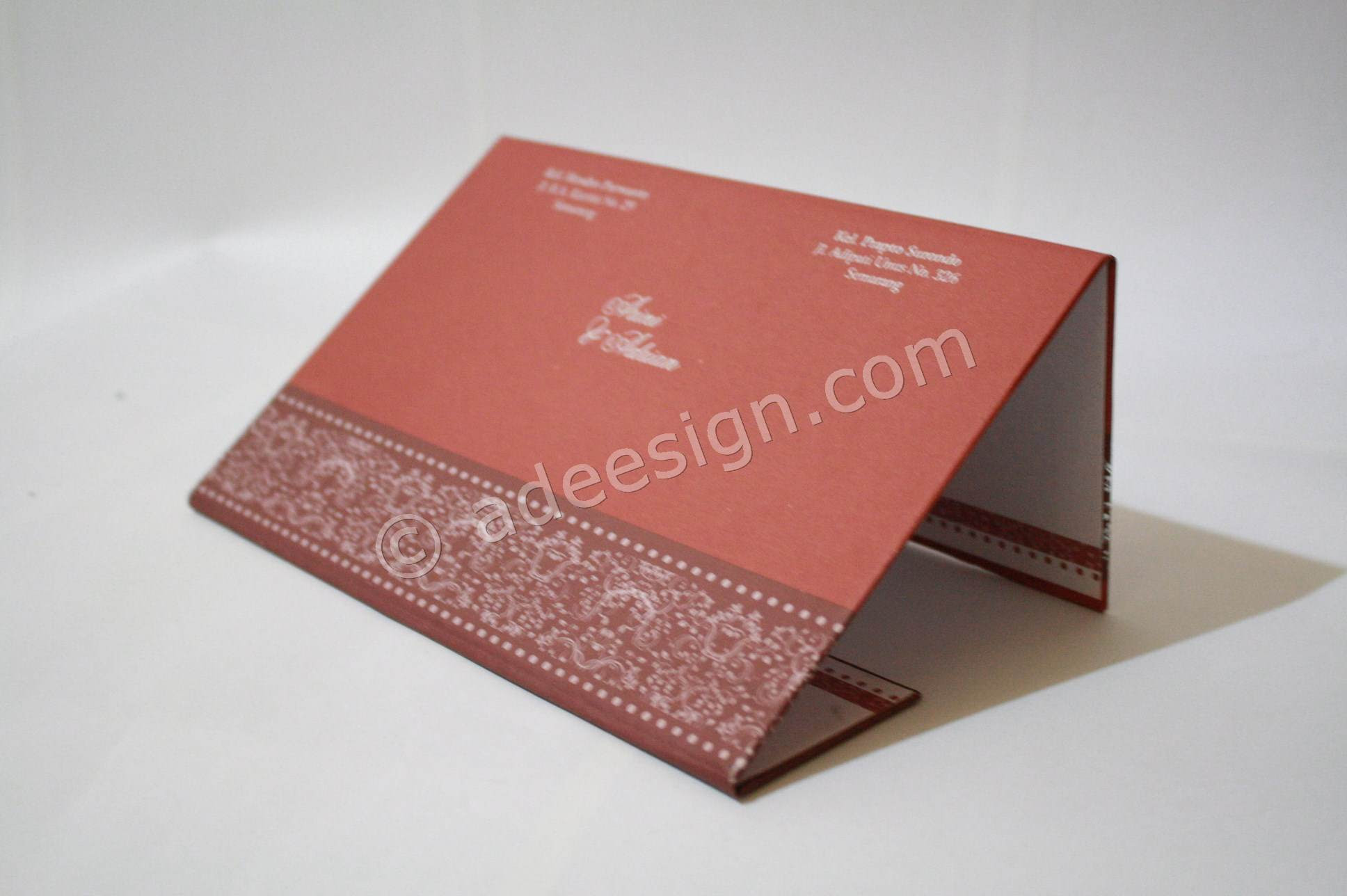 Kartu Undangan Pernikahan Hard Cover Arini Dan Adrian
