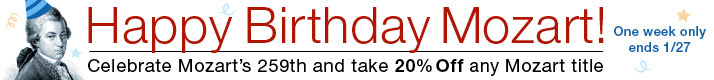 Mozart's Birthday Sale