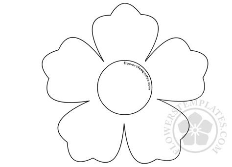  printable flower template cut out free printable templates