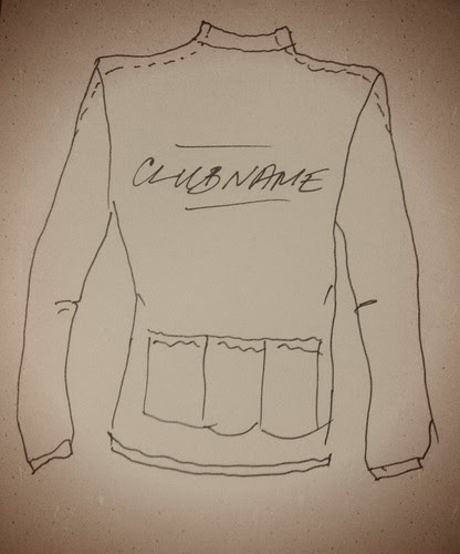 Wool Cycling Jersey, Rear