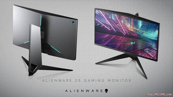 Alienware AW2518H hấp dẫn với ngoại hình hầm hố, đèn LED lung linh.