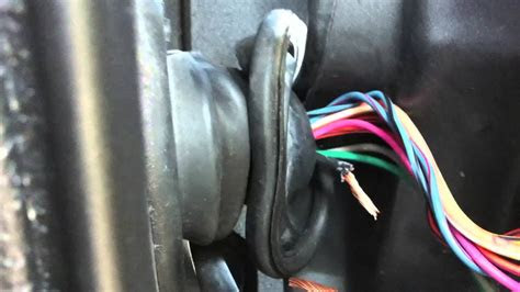You may find one day that your door isn't closing properly or that the lock isn't working correctly. Jeep door wire repair - YouTube