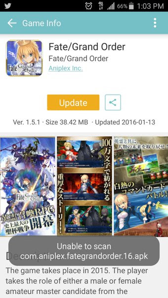 Unable To Update Fate Grand Order R Grandorder