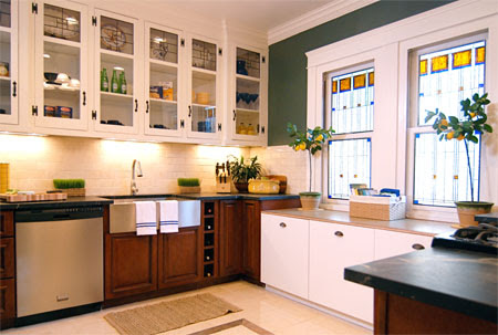 colored glass kitchen fashion design