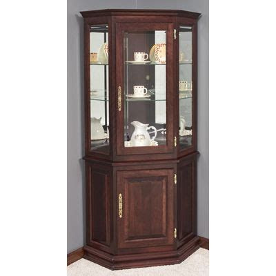 how to refurbish a corner curio cabinet