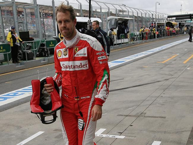 Vettel was in the garage when fans wanted him on the track.