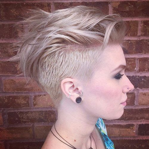 short haircut with undercut