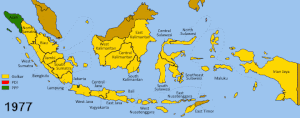 English: Map showing the parties/organizations...
