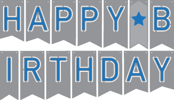 Download Free SVG Files - 09.26.17 - Birthday Banner | SVGCuts.com Blog