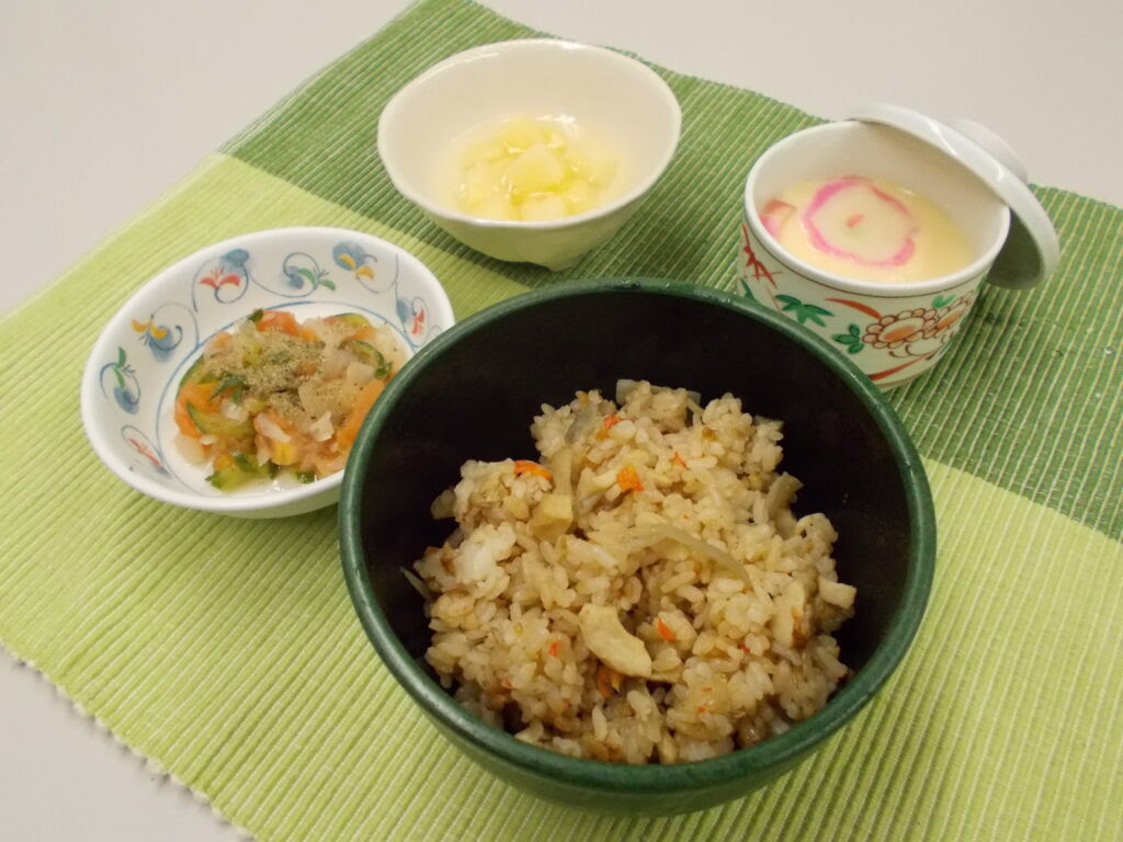 昼食 大山おこわ 郷土料理 鳥取県 北野よろこび苑
