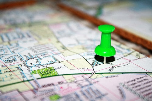 pin on a map