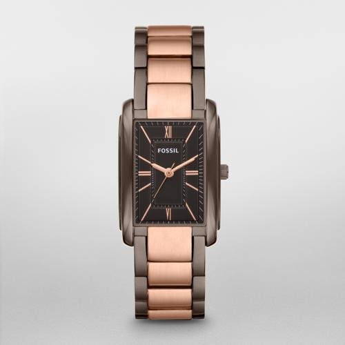 Fossil Adele Stainless Steel Watch - Brown and Rose