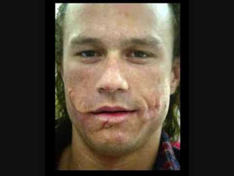 heath ledger joker without makeup. Heath Ledger#39;s Make-Up Pic For