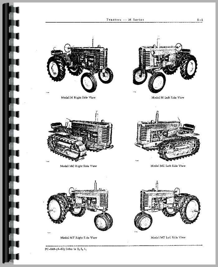 John Deere M Tractor Parts Manual