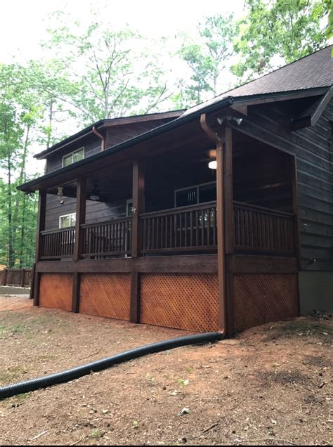 Garage doors are available from a variety of sources. Exterior Staining Job in Ellijay Ga - Painting Contractor