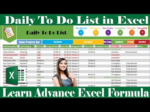 #263-How to make to do list in Excel | How to create Checklist in Excel