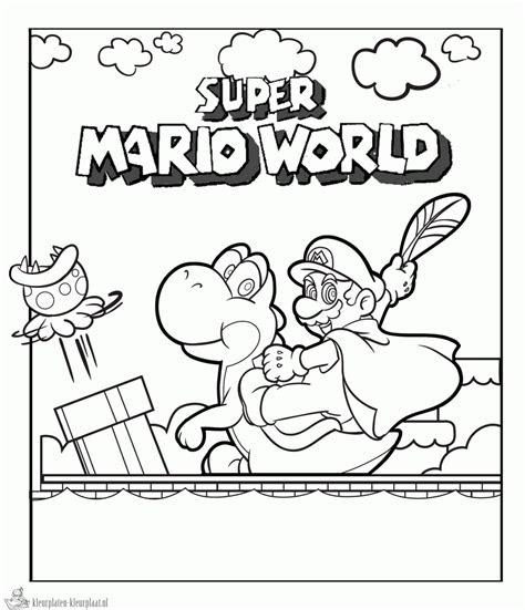 kleurplaten mario bros kleurplaten kleurplaatnl