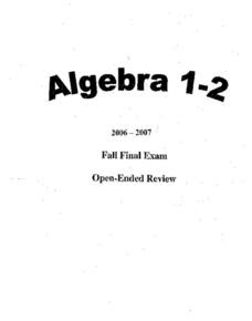 Algebra Lesson Plans & Worksheets Reviewed by Teachers