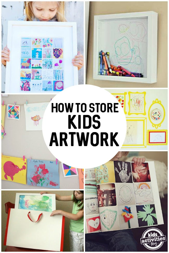 How to Store Kids Artwork