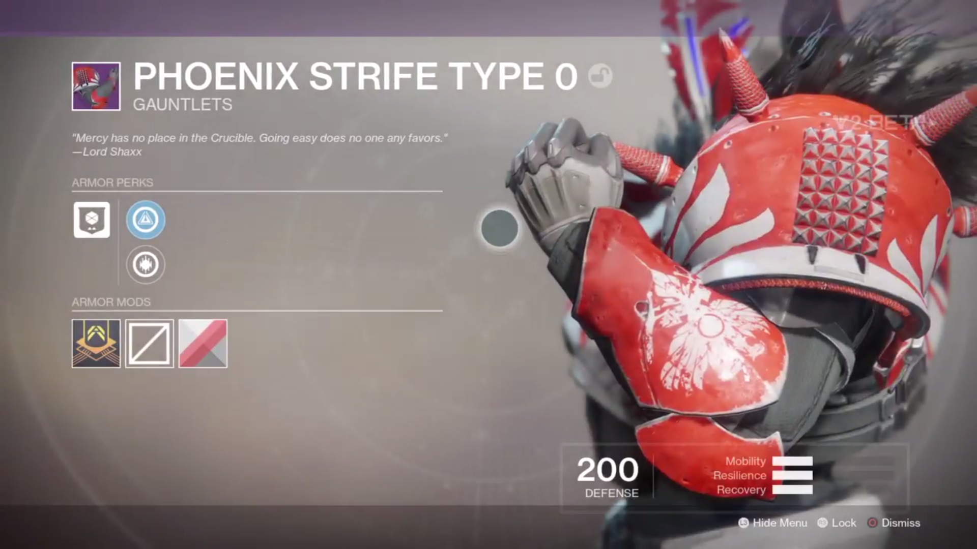 destiny 2 beta phoenix strife type 0 gauntlets