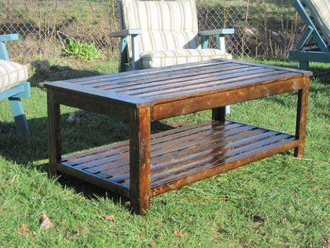 DIY Outdoor Coffee Table