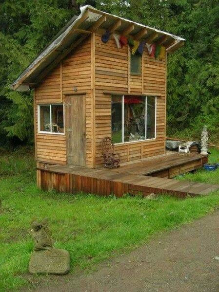 small shed roof cabin | houses, huts, cottages &amp; cabins | Pinterest