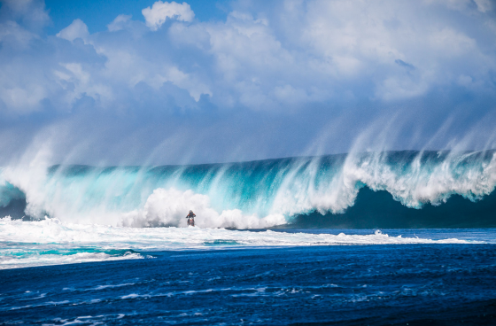 Dirt Biking on a Wave