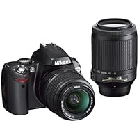 Nikon D40X 10.2MP Digital SLR Camera with 18-55mm f/3.5-5.6G ED II AF-S DX and 55-200mm f/4.5-5.6G ED AF-S DX Zoom-Nikkor Lens