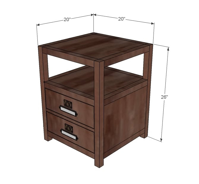 Ana White Rhyan End Table - DIY Projects