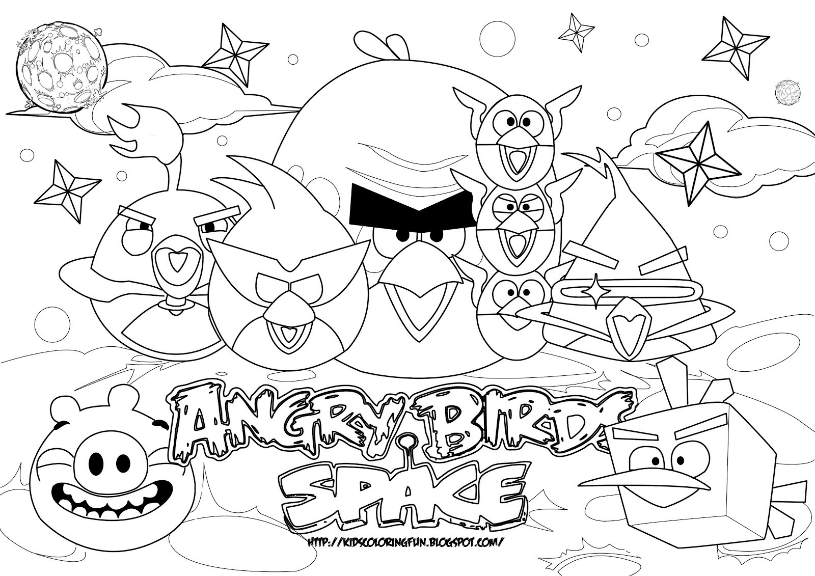 Dessin de angry birds gratuit Coloriage
