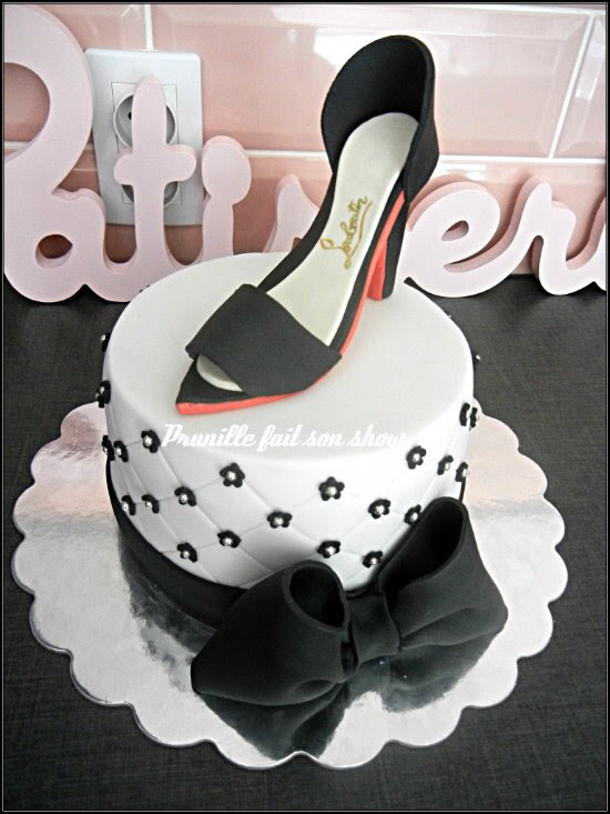 Gateau Glamour Chaussure Haute Couture Prunille Fait Son Show