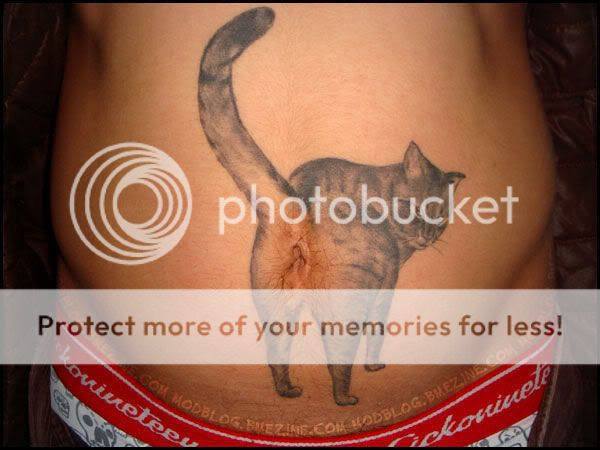 black cat tattoo picture funny strange people hilarious