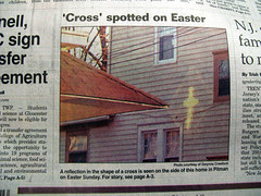 Cross Spotted on Easter