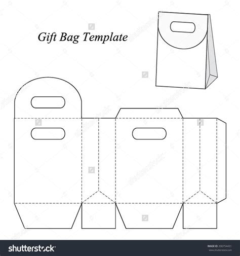 image result gift bag template craft paper