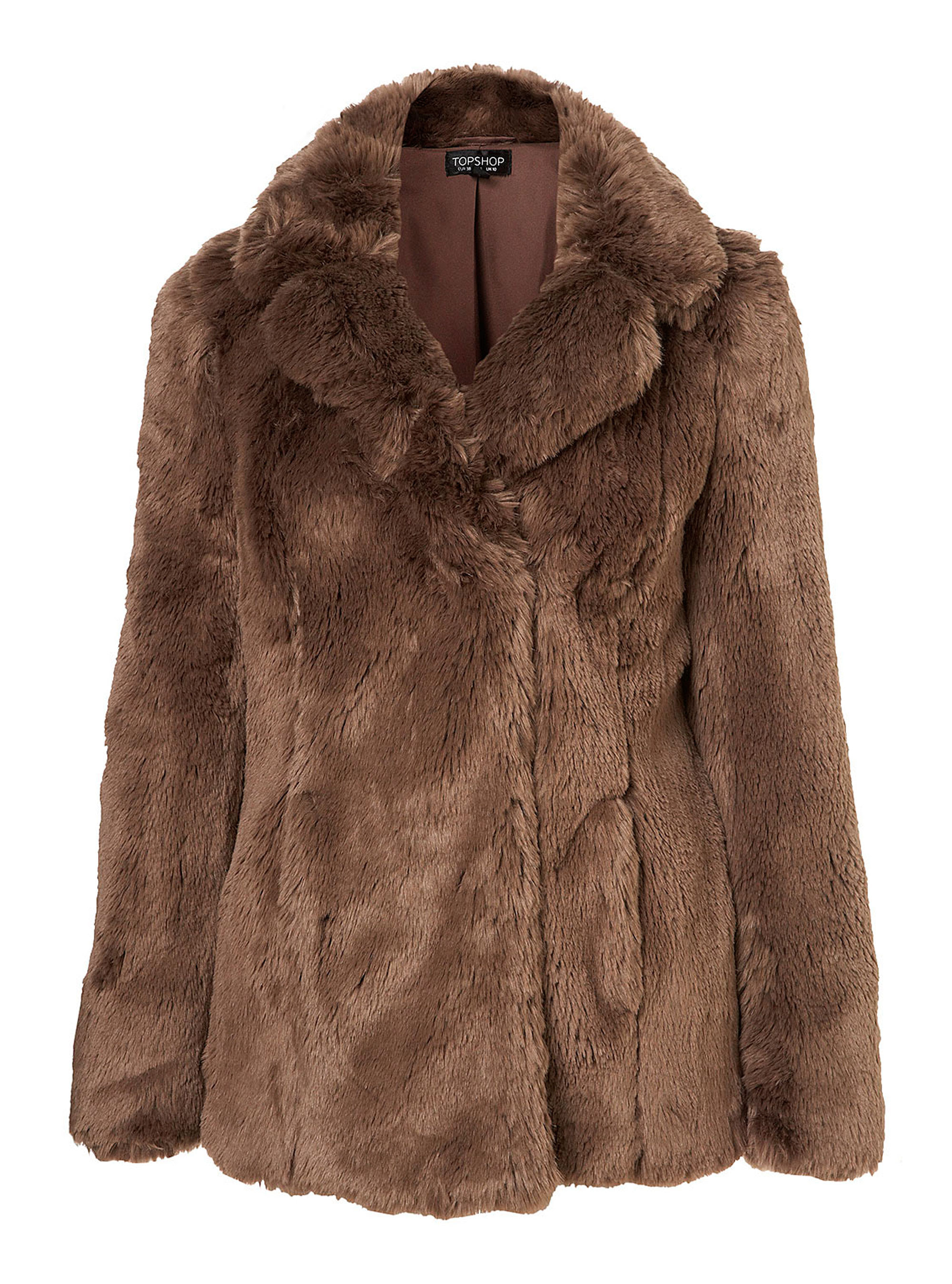 Faux fur coats for women topshop