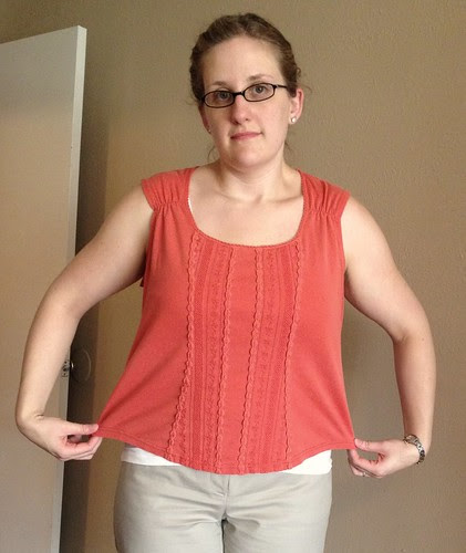 Orange Tank Top - Before