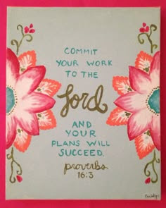 Proverbs 16:3