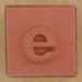 Rubber Stamp Letter e