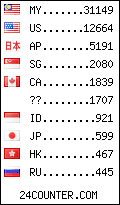 visitors by country counter