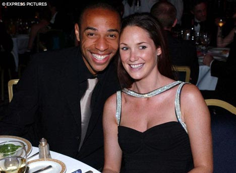 Happy: Thierry Henri and 