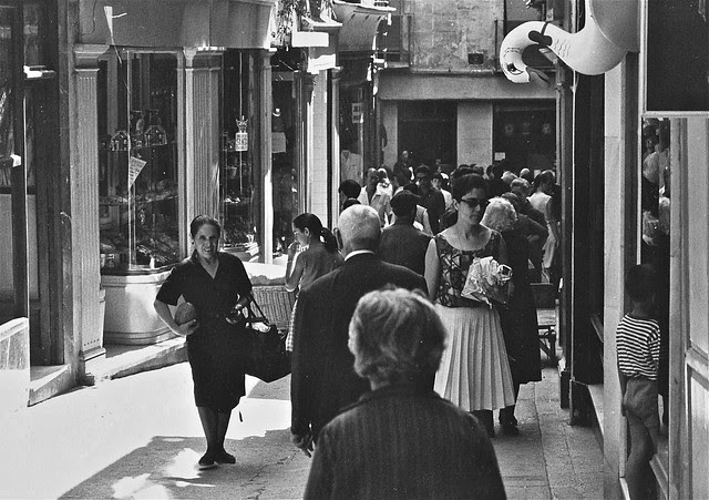 Calle de Martín Gamero en en 1967. Fotografía de John Fyfe