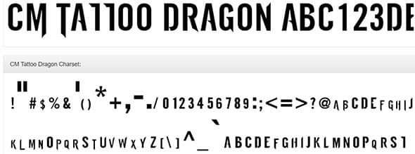 CM Tattoo Dragon free 
