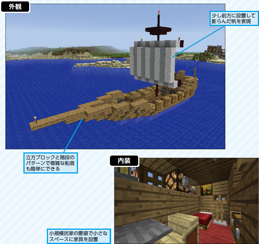 マインクラフトで 近海向けの小型の帆船 を作ってみよう 前編 窓の杜