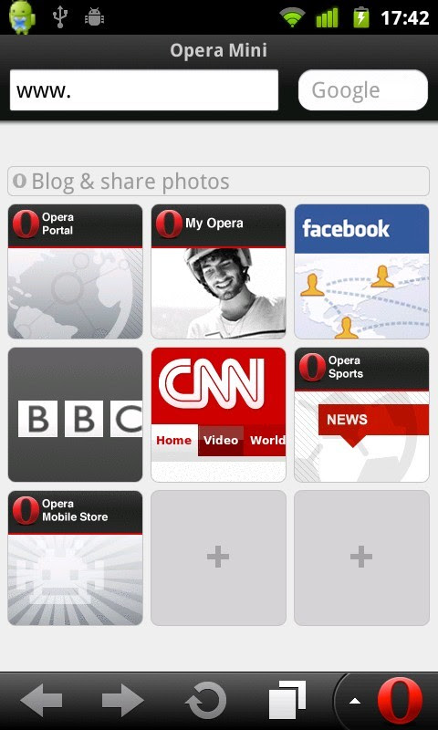 opera mini pour samsung sgh d880
