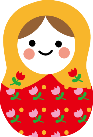 マトリョーシカのイラスト 無料イラスト素材