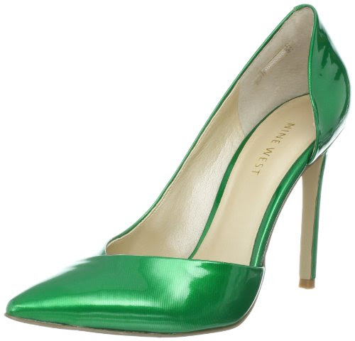 Nine West Womenâs Goulding Pump,Green Synthetic,9 M US | Extremely ...