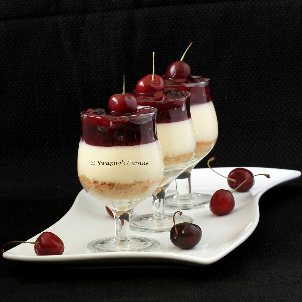 No Bake Cherry Cheesecake 
