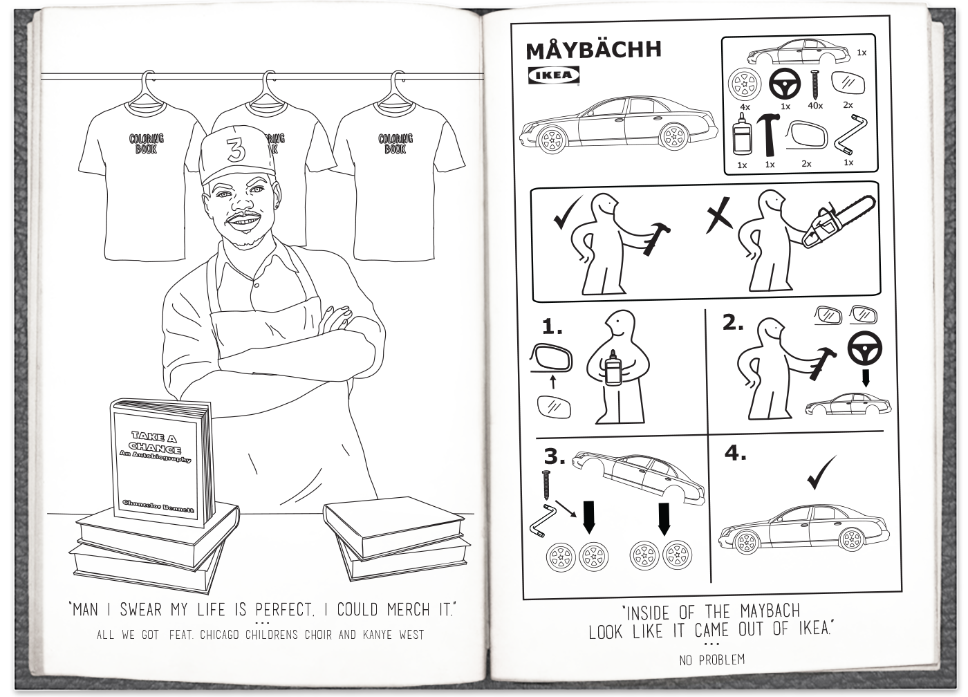 Download Here S Very Literally A Chance The Rapper Coloring Book For You To Color In The Interns