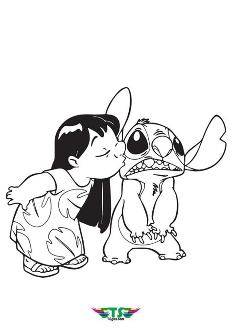  lilo and stitch coloring page for kids tsgoscom